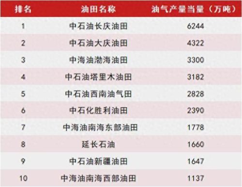 中国地方石油企业排名前十(石油行业十强排行榜)插图