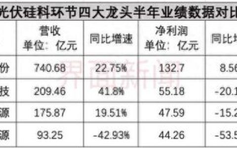 硅料上市公司龙头(颗粒硅十大龙头公司)
