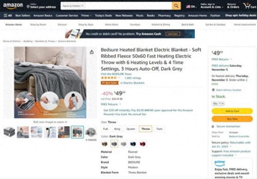电热毯十大品牌排行榜销量(国产电热毯品牌排行榜)插图1