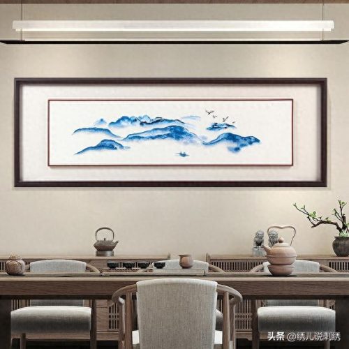 茶室背景挂画排名前十(茶室背景长廊挂画)插图