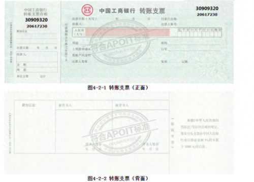 转账支票样本(转账支票正反面填写样本图)插图