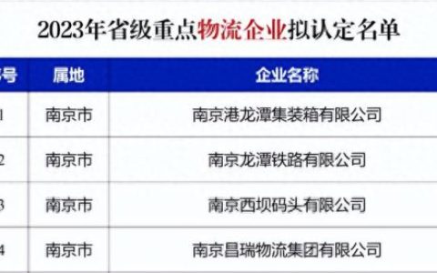 江苏排名前十物流(物流排名100强)