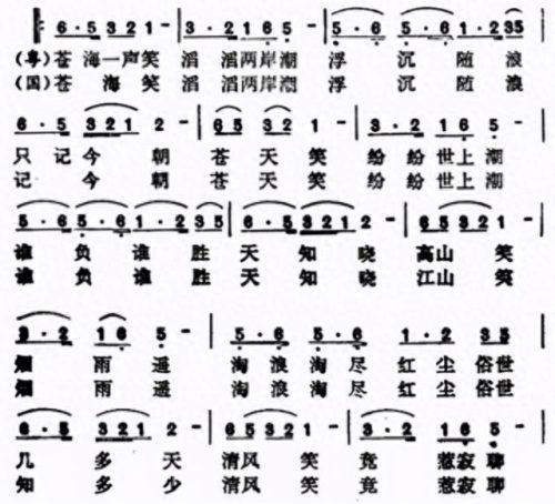 笑傲江湖主题曲简谱(笑傲江湖主题歌歌谱)插图1