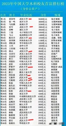 中国学生财富排名前十(中国大学首富排名20)插图