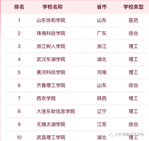 现在民校排名前十(前十名名校排行榜)插图