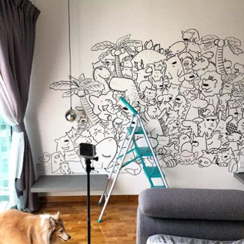 手绘墙画(网红墙100款)插图56