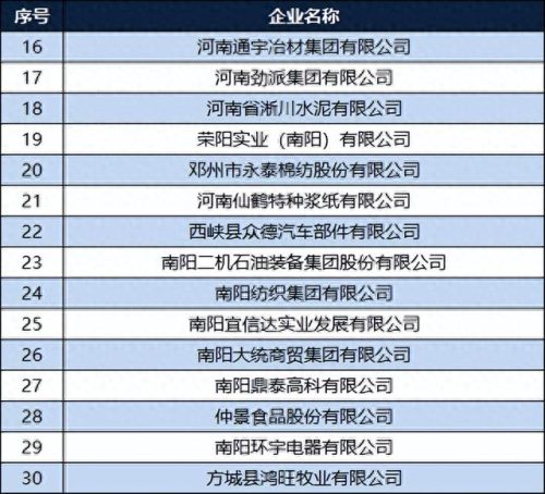 南阳企业排名前十(南阳100强企业名单)插图3