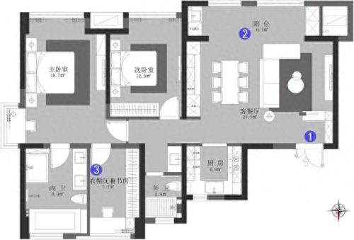 三室一厅装饰口碑排名前十(最便宜三室一厅装修)插图2