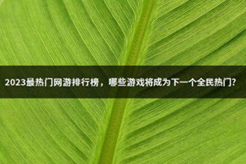 网络游戏开发中心排名前十(网络游戏公司哪里最多)插图
