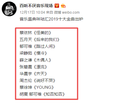 排名前十的歌名(求歌名)插图4