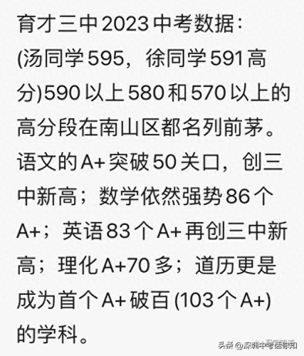 深圳中考排名前十(深圳市最好的初中排名)插图2