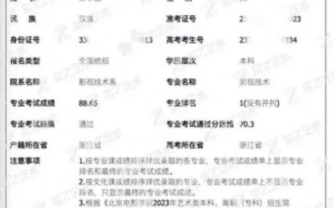 北影考生(北影校长是谁)