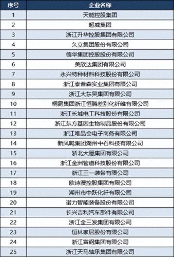 湖州排名前十企业(湖州十大企业排名)插图2