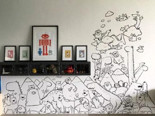 手绘墙画(网红墙100款)插图76
