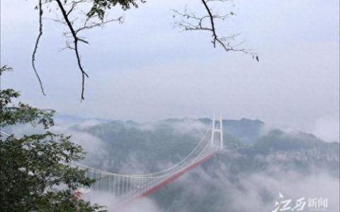 湘西矮寨特大悬索桥(长沙矮寨悬索桥)
