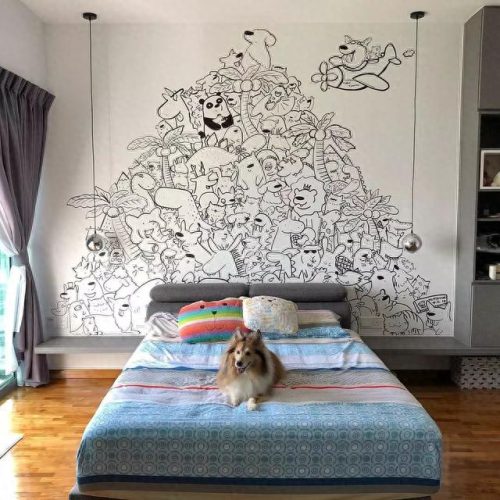 手绘墙画(网红墙100款)插图33