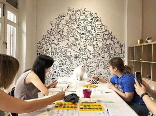 手绘墙画(网红墙100款)插图39