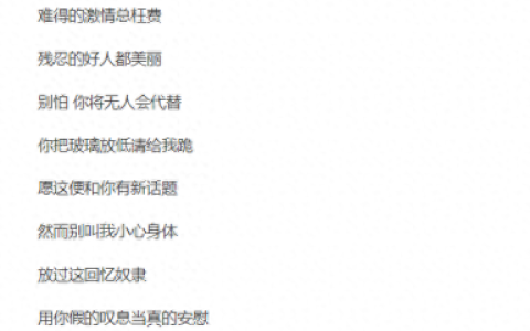 不了了之歌词(不了了之原唱)
