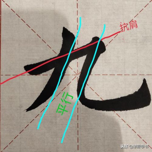 九的笔顺(笔画名称大全表48个)插图