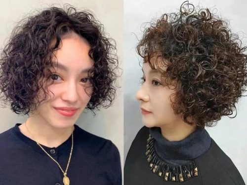 女士短发烫发发型(妈妈洋气短发烫发)插图5
