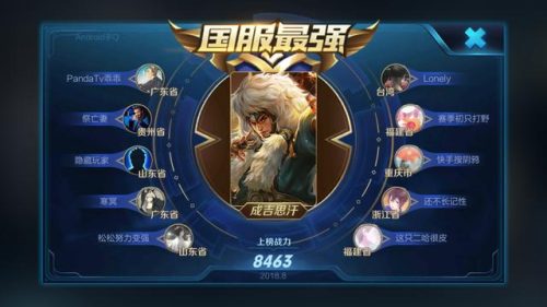 国服前十干将排名(王者荣耀国服干将是谁)插图2