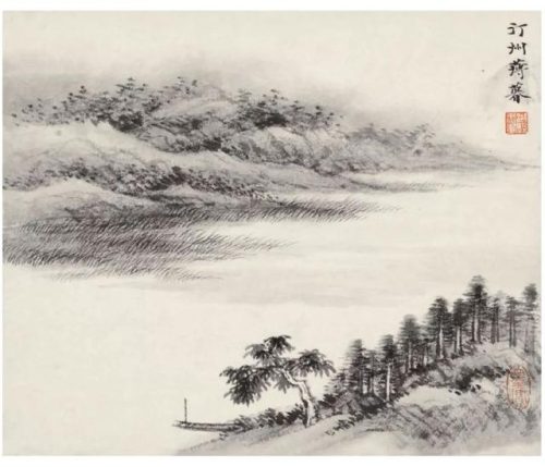 高清山水国画(高清山水风景壁纸)插图38