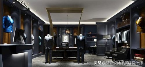 男装店面装修效果图(简约男装店装修)插图17