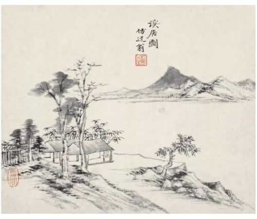 高清山水国画(高清山水风景壁纸)插图34