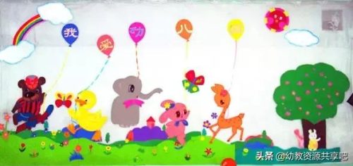 幼儿园环创主题墙图片(幼儿园外墙墙体彩绘简单大气)插图21