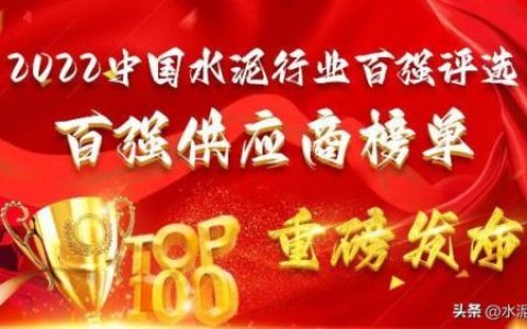 2022水泥企业排名前十(水泥公司排名)
