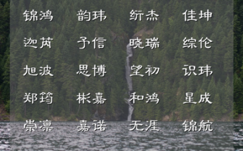 男人姓氏排名前十姓(姓雍的姓氏头像)