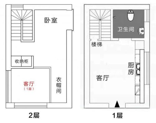 复式楼装修效果图小户型(120平米复式楼户型图)插图32