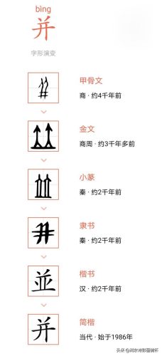 并的笔顺(并字田字格正确写法)插图1