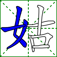 姑的笔顺(笔顺表大全图)插图3