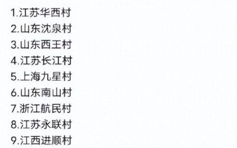 中国十大富村(猎德村土豪村)