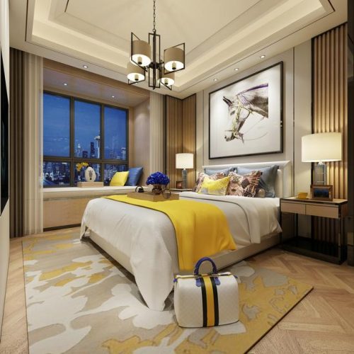 卧室设计效果图(卧室装修效果图)插图6