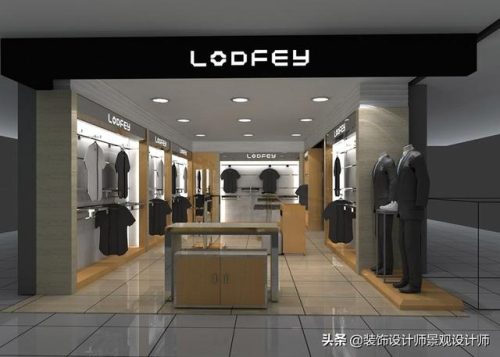 男装店面装修效果图(简约男装店装修)插图5