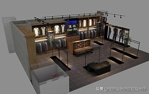 男装店面装修效果图(简约男装店装修)插图15