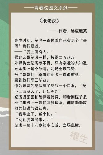 校园青春小说(刺激青春小说)插图