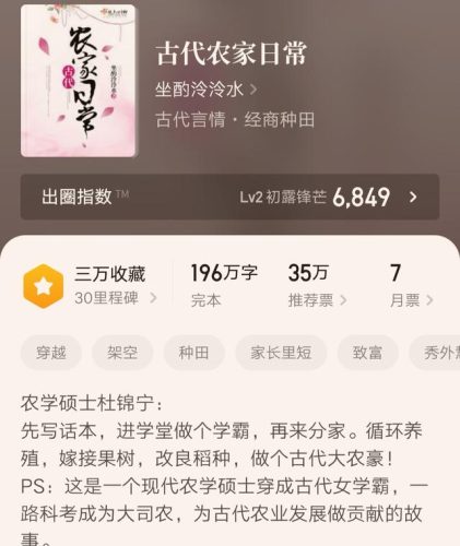 种田文完结推荐(乳香四溢古言种田文)插图1