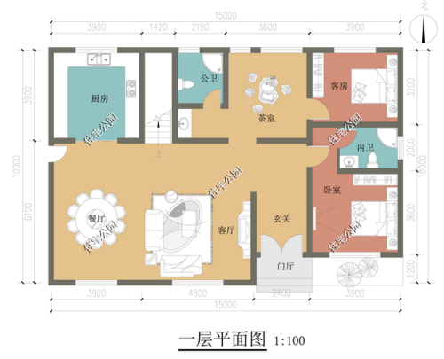 农村房屋设计图大全(农村自建房图)插图7