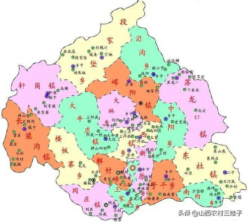 原平市地图(山西省原平市行政区划)插图