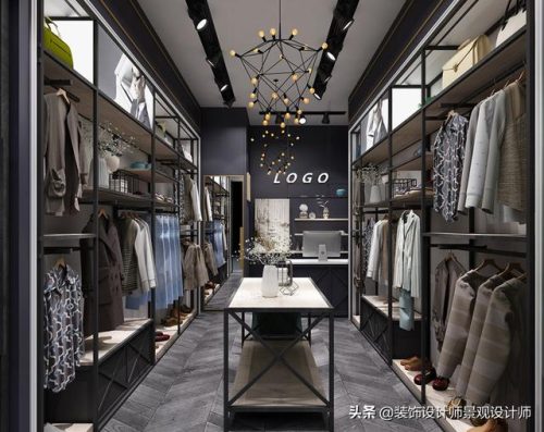 男装店面装修效果图(简约男装店装修)插图11