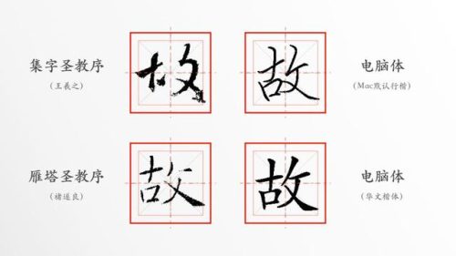 故的笔顺(笔顺规则口诀)插图