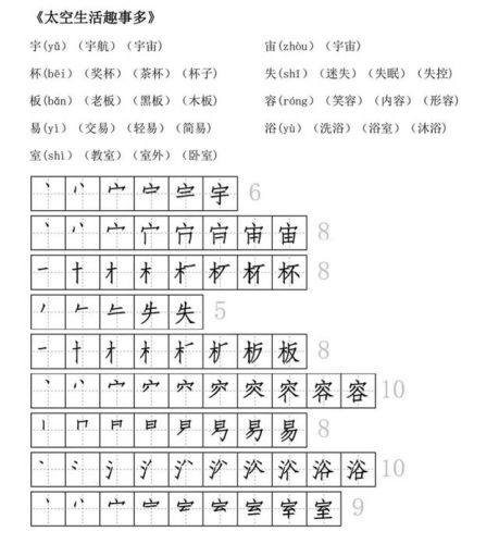 及的笔画顺序(二十六个笔顺图片)插图21