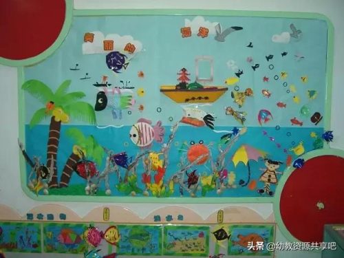 幼儿园环创主题墙图片(幼儿园外墙墙体彩绘简单大气)插图25