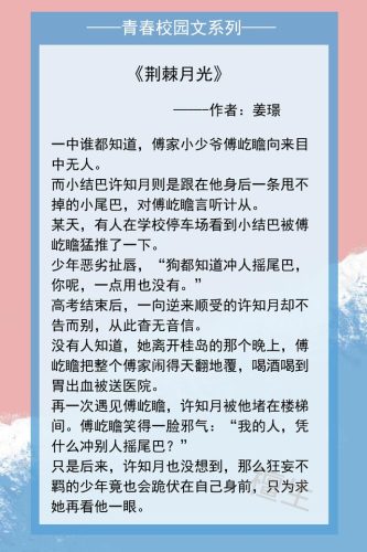 校园青春小说(刺激青春小说)插图4