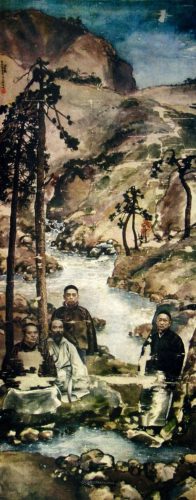 徐悲鸿的作品(徐悲鸿拄棍男性素描画)插图56