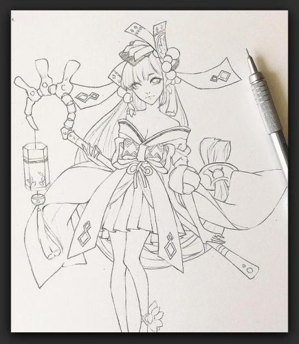 铅笔绘图(丙烯画Q版人物简单版)插图11