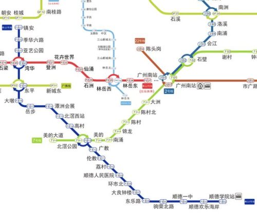 广佛地铁路线图(广佛地铁线路图各站名)插图
